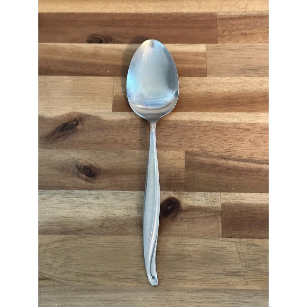 1881 Rogers Oneida Surf‎ Maid Cabana Stainless Serving Spoon Flatware